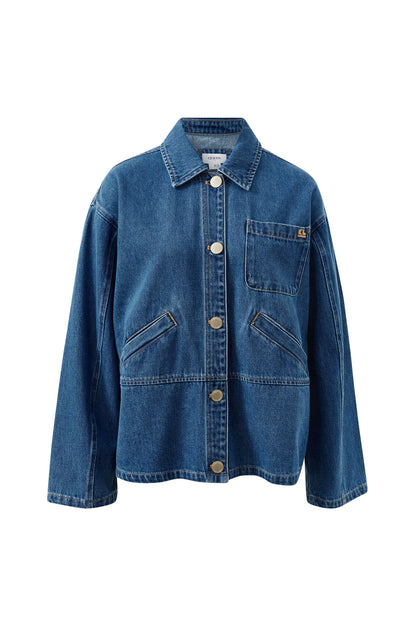 Ceres Life Ziggy Shacket, Fresh Indigo