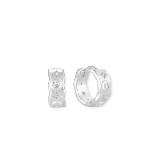 ToniMay Cosmic Hoops, Silver