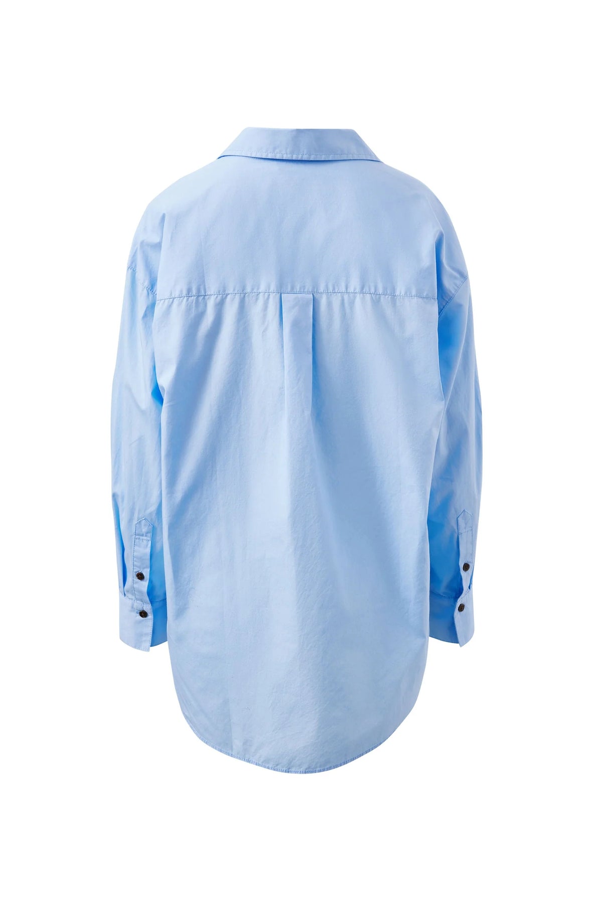 Ceres Life Peta Oversized Shirt, Sky Blue