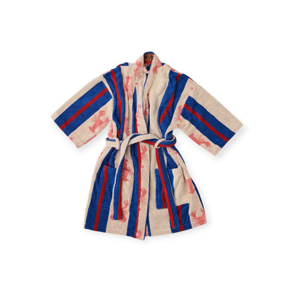 Kip & Co Terry Mini Robe, Lobster Fan Club