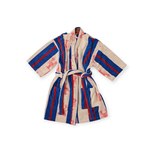 Kip & Co Terry Mini Robe, Lobster Fan Club