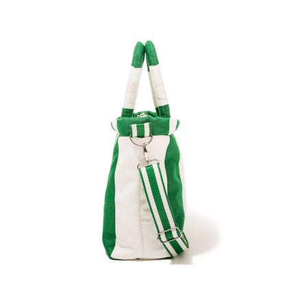 Business and Pleasure The Cloud Cooler Tote Bag, Crew Canyon Green Stripe