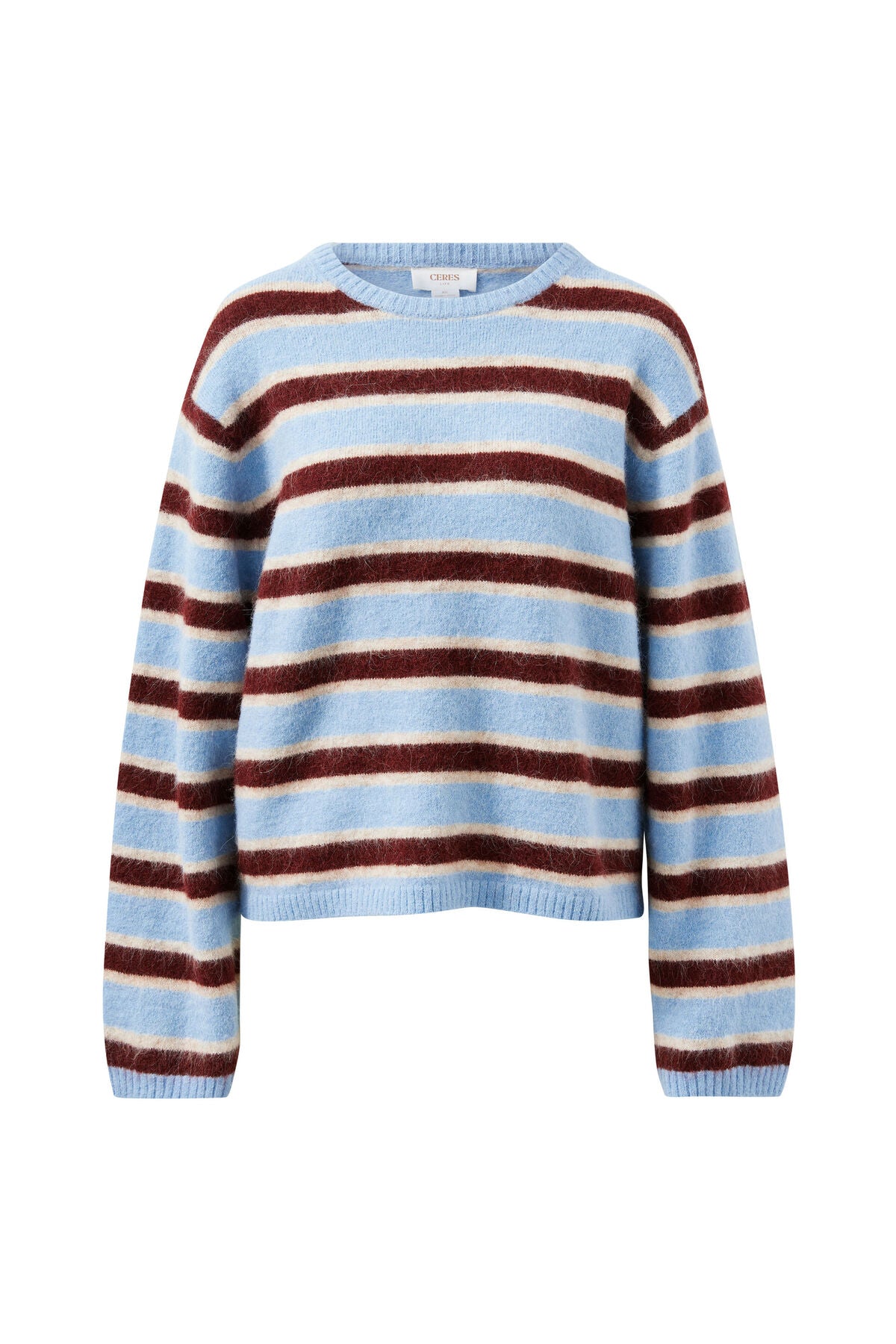 Ceres Life Bonnie Lofty Knit, Blue Stripe