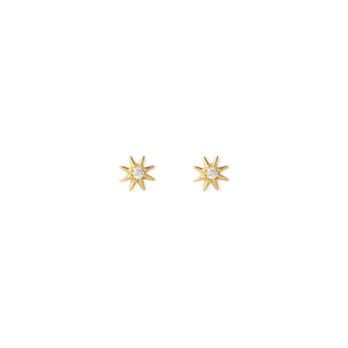 Arms Of Eve Zadie Flat Back Earrings, Gold
