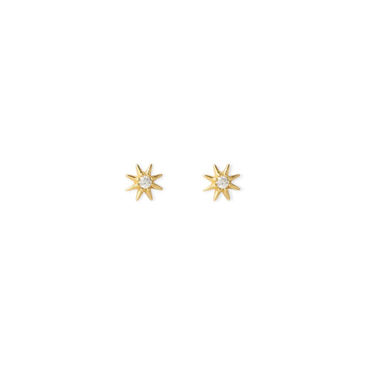 Arms Of Eve Zadie Flat Back Earrings, Gold