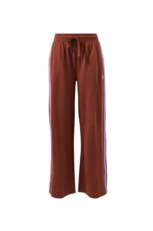 Ceres Life Gigi Wide Leg Terry Trackpant, Burnt Toffee