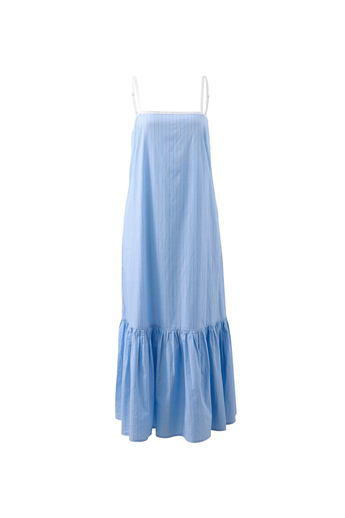 Ceres Life Sunday Maxi Dress, Powder Blue Triple Stripe