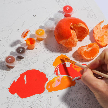 Journey Of Something Paint by Numbers, Bowl of Oranges