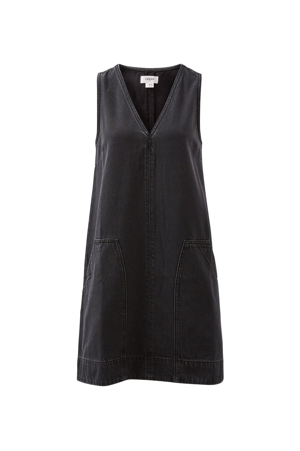 Ceres Life Emme Shift Dress, Washed Black