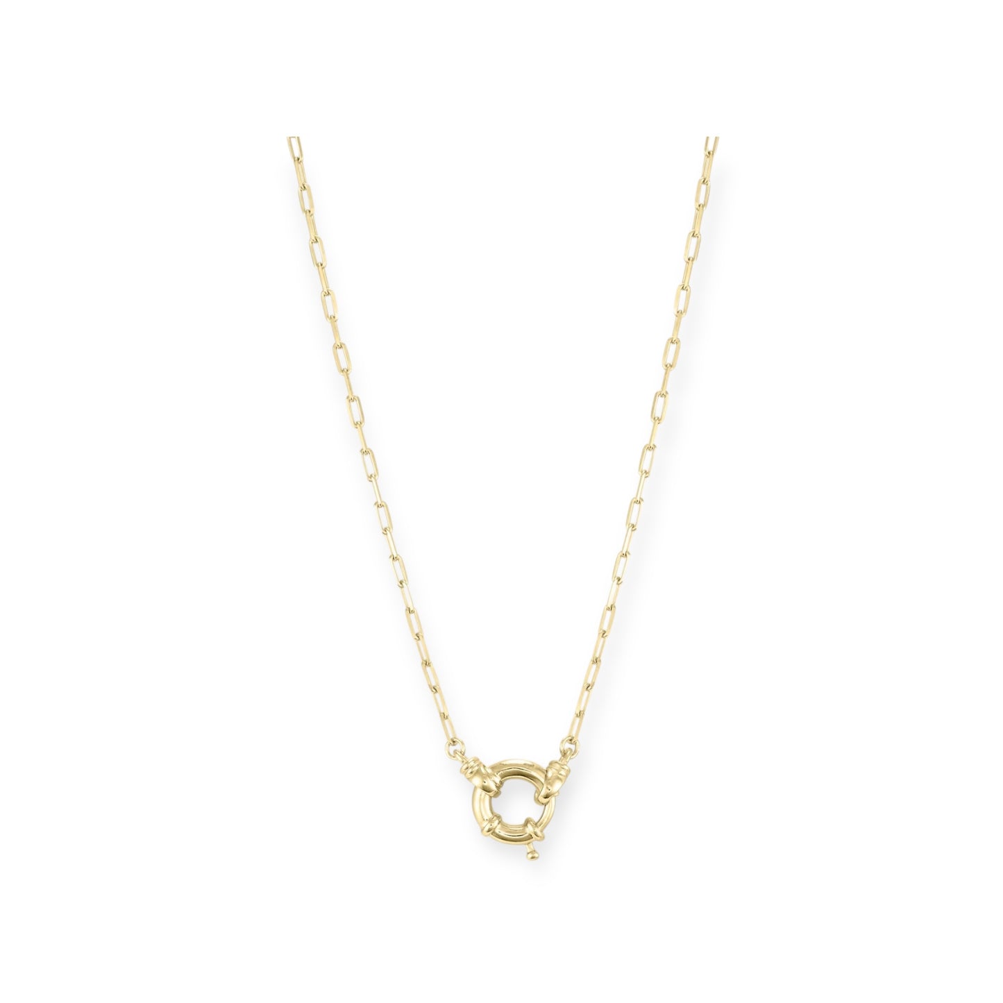 ToniMay Sailor Clasp Necklace, Gold