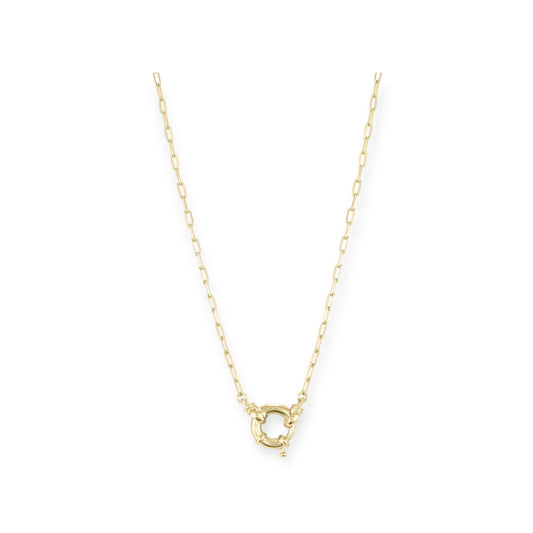ToniMay Sailor Clasp Necklace, Gold