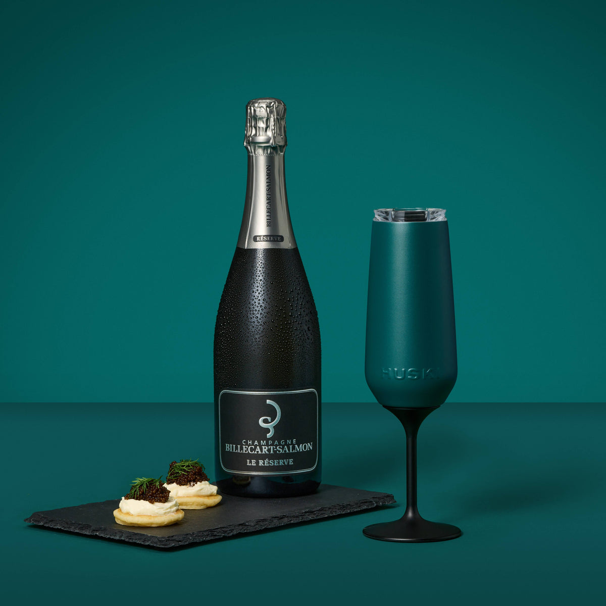 Huski Champagne Flute, Deep Teal (Limited Release)