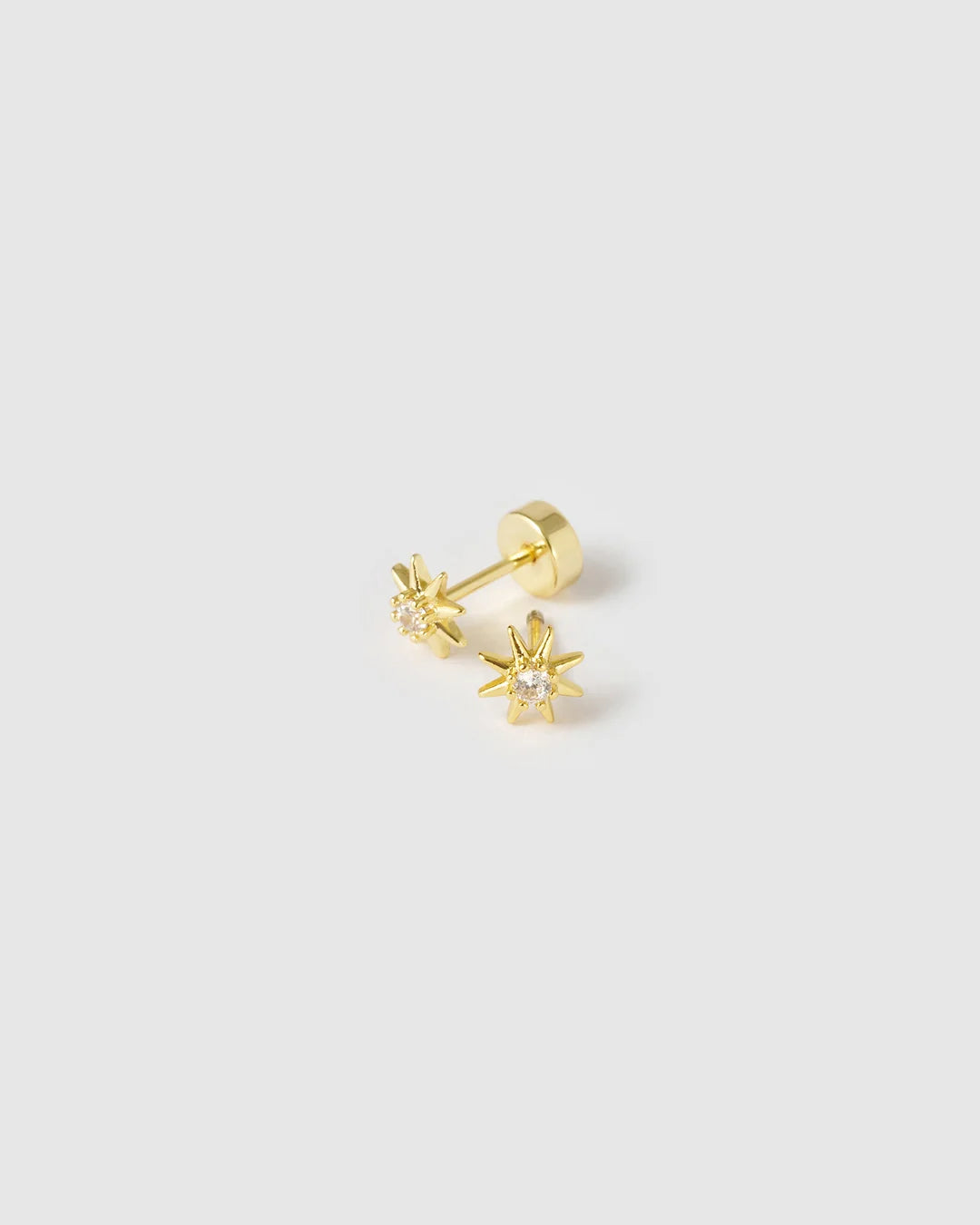 Arms Of Eve Zadie Flat Back Earrings, Gold