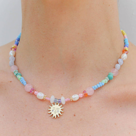 Kingston Necklace, Rainbow Sun