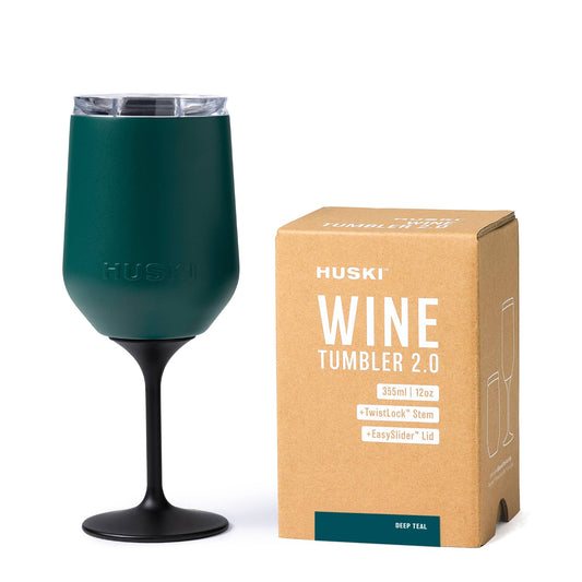 Huski Wine Tumbler, Deep Teal (Limited Release)