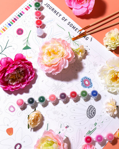 Journey Of Something Paint by Numbers, Pressed Flowers