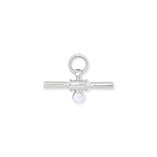 ToniMay Bar Earring Charm, Silver