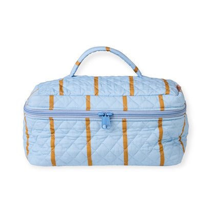 Kip & Co Quilted Cotton Toiletry Case, Cosmo Stripe