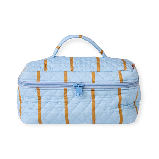 Kip & Co Quilted Cotton Toiletry Case, Cosmo Stripe