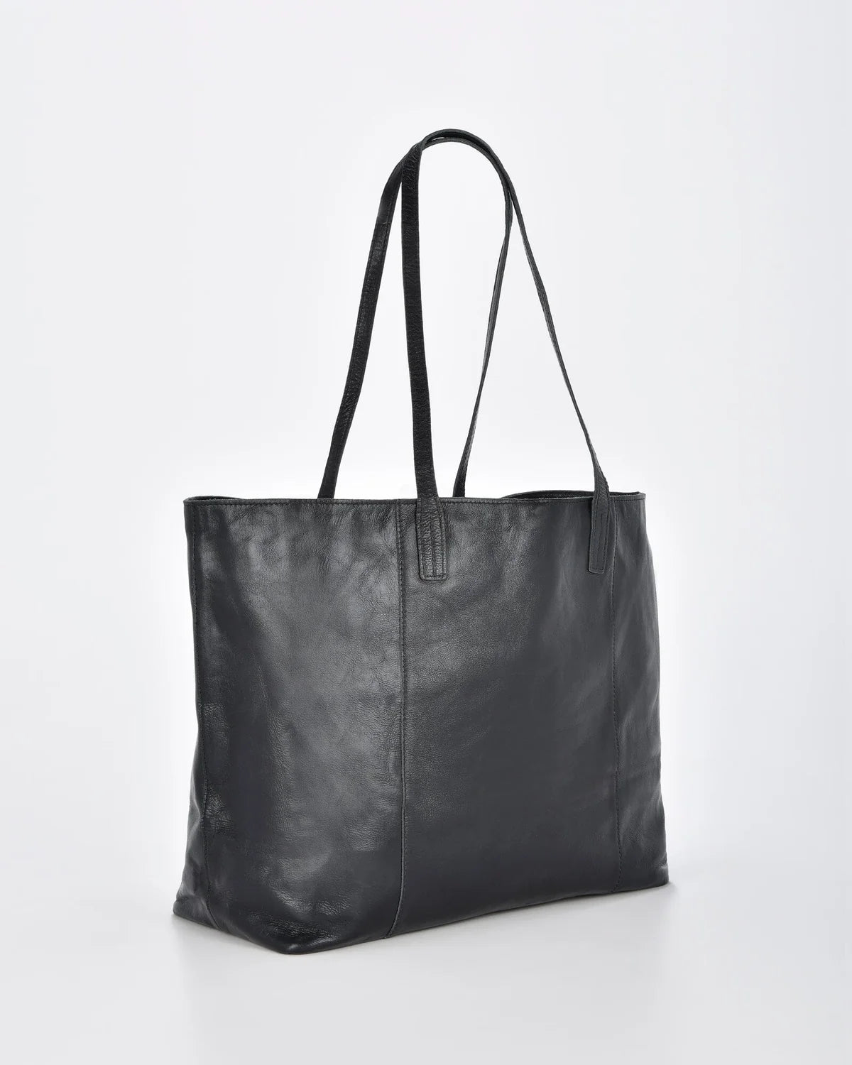 Gabee Elara Metallic Leather Hobo Bag, Black
