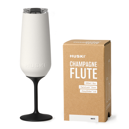 Huski Champagne Flute, White