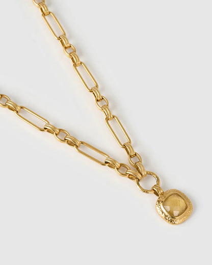 Arms Of Eve Mason Necklace, Gold & Citron