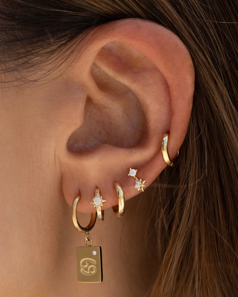 Arms Of Eve Nova Huggie Earrings, Gold