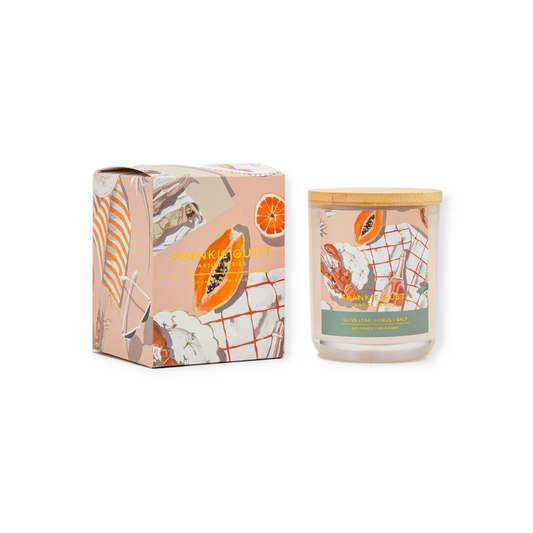 Franki Gusti Artist Series by Whitney Spicer Olive Leaf, Citrus & Salt Soy Wax Candle