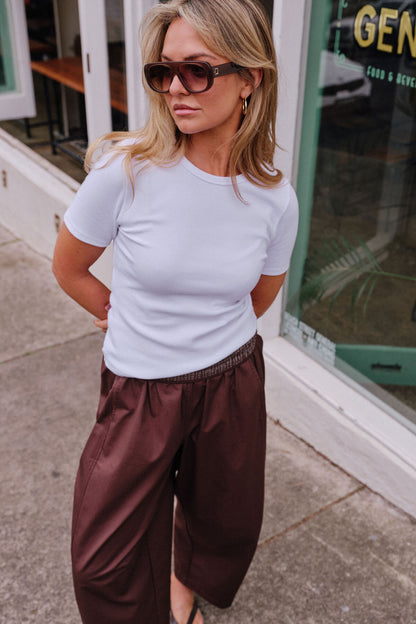 Ceres Life Luella Rib Tee, White