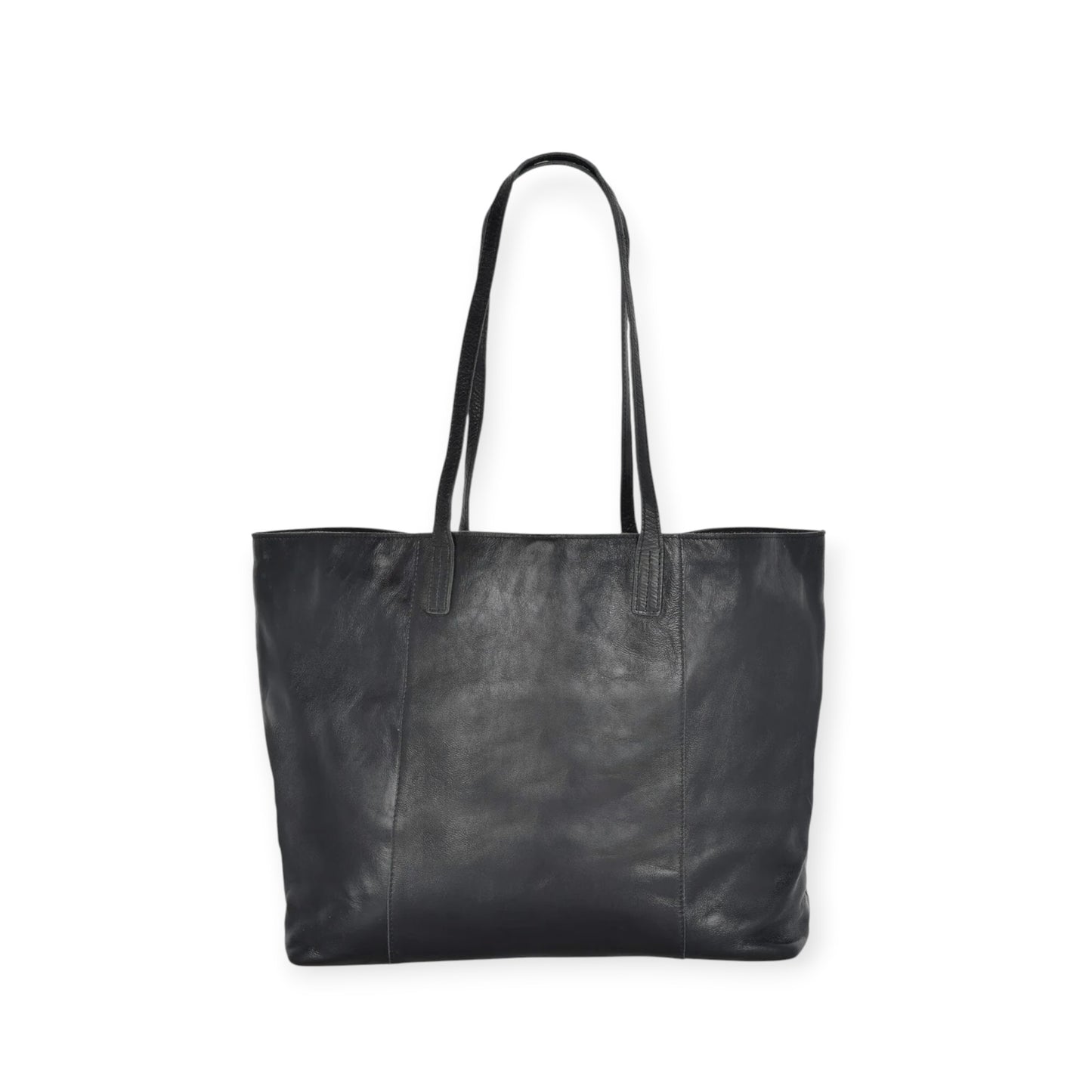 Gabee Elara Metallic Leather Hobo Bag, Black