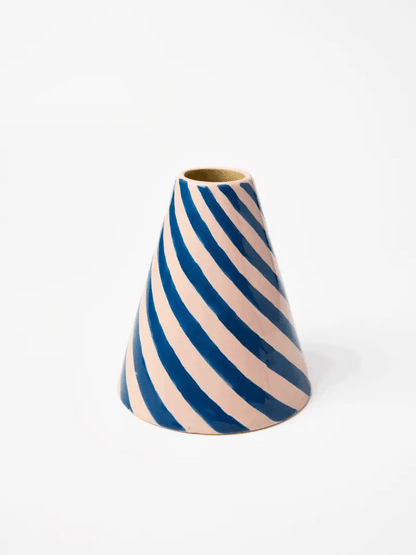 Jones & Co Jester Vase, Blueberry Swirl