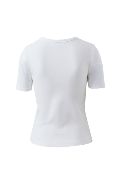 Ceres Life Luella Rib Tee, White