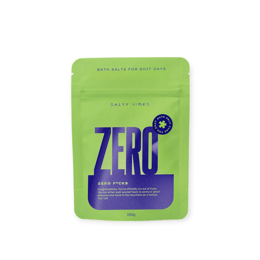 Salty Vibes 100g Bath Salts, 
Zero