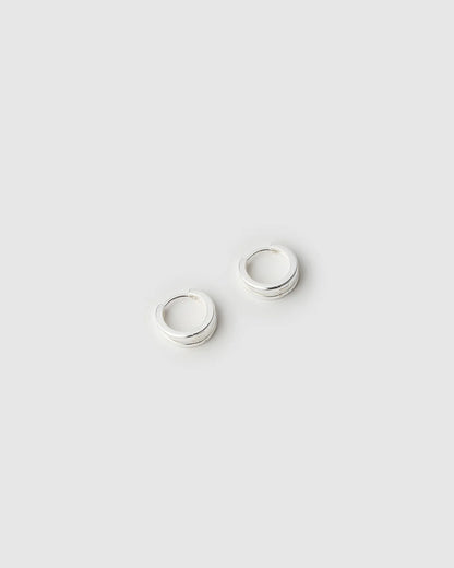 Arms Of Eve Jean Huggie Earrings, Silver