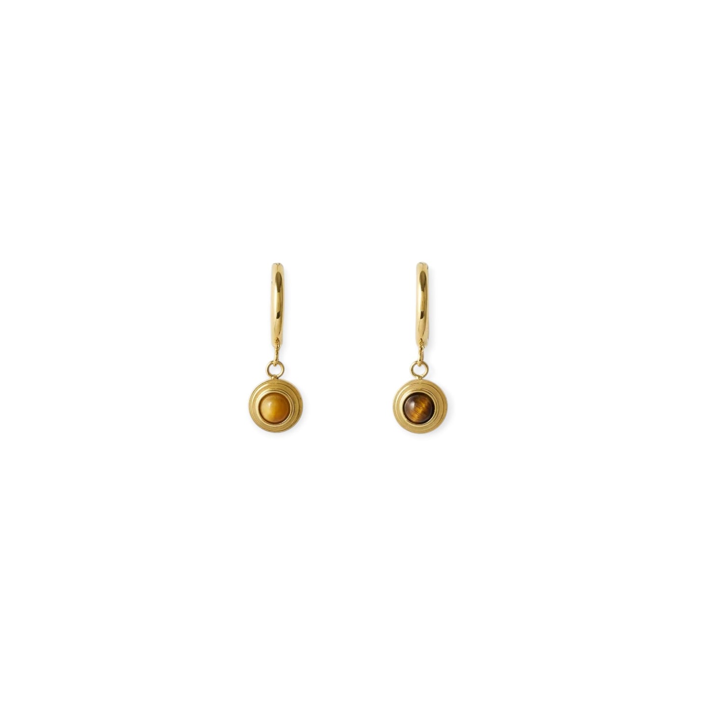 Arms Of Eve Asher Earrings, Gold & Tigers Eye