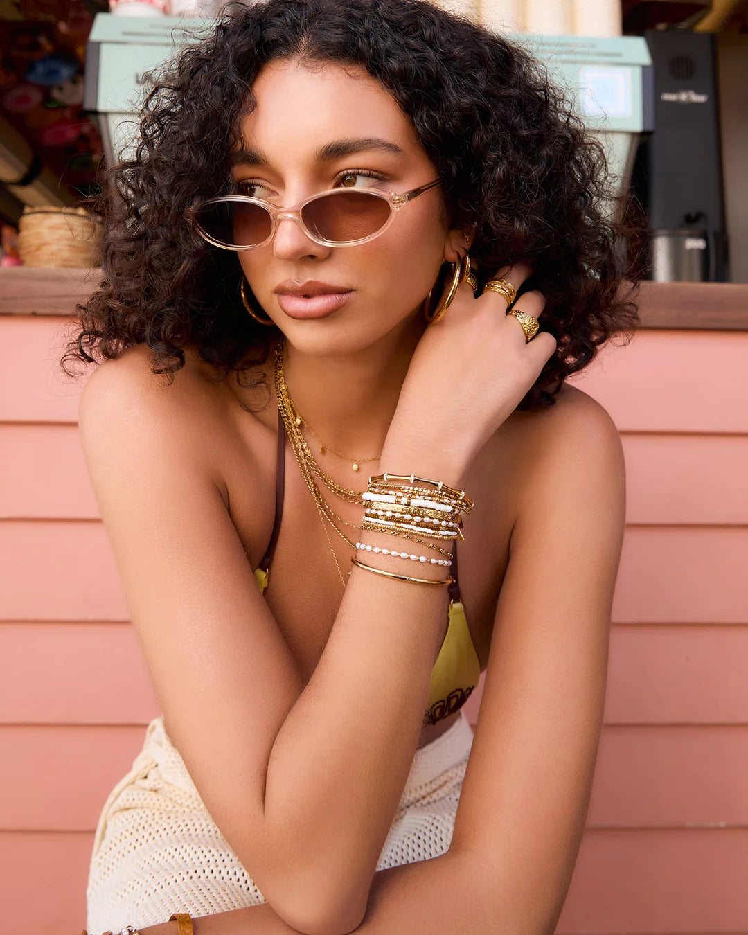 Arms Of Eve Frankie Sunglasses, Rose
