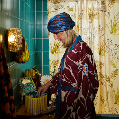 Sage & Clare Taylor Silk Hair Turban, Capri