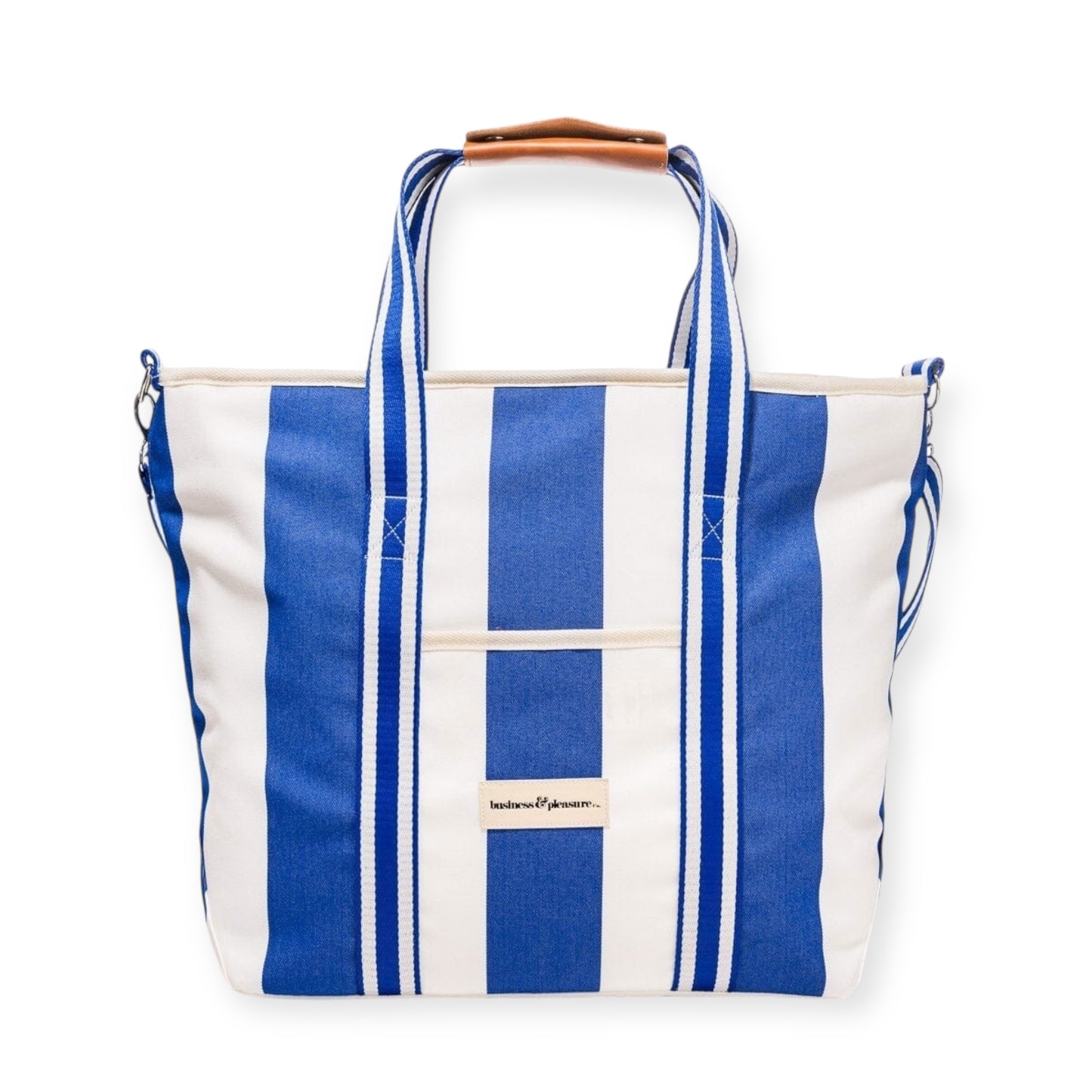 Business and Pleasure The Cooler Tote, Mediterranean Blue Stripe
