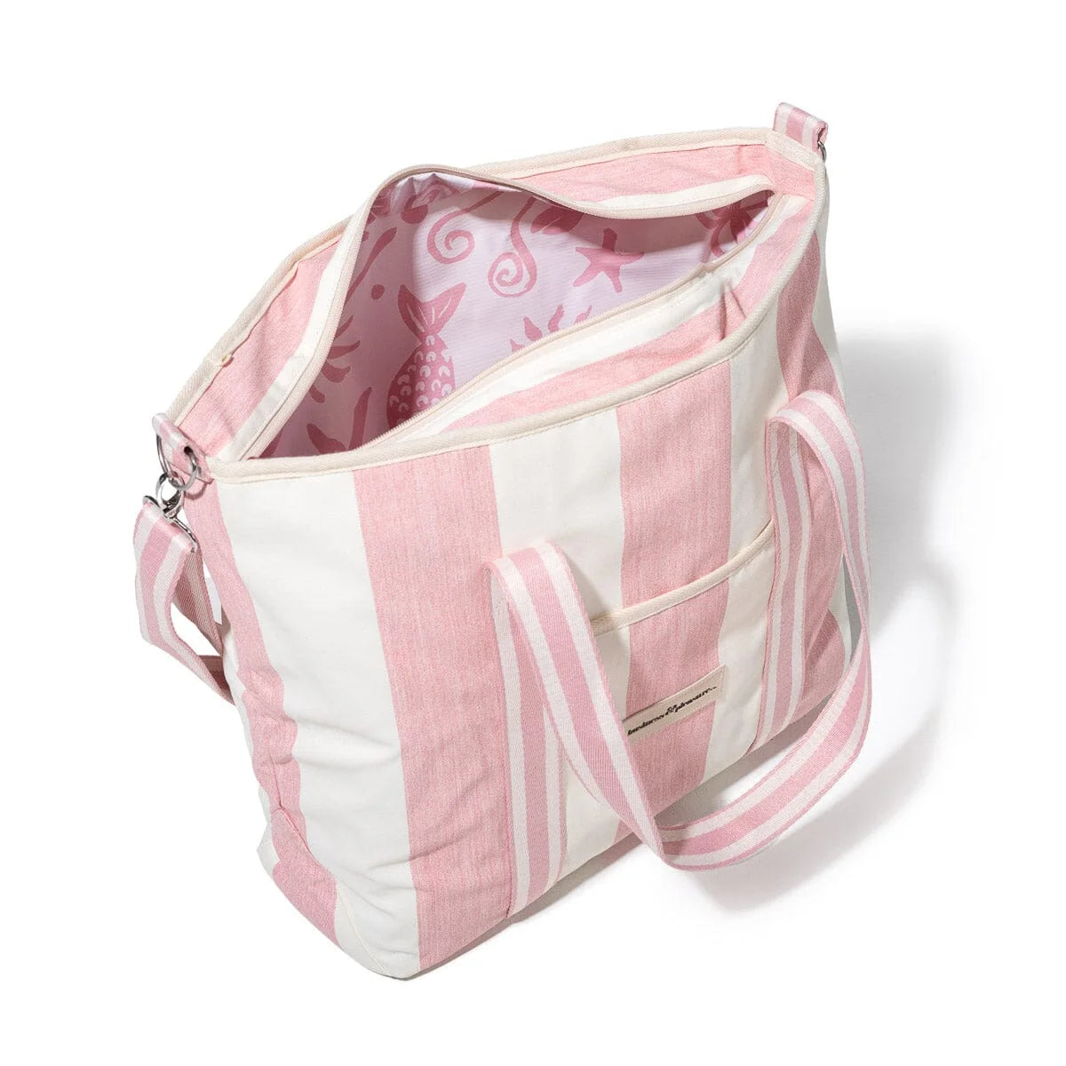 Business and Pleasure The Cooler Tote Bag, Crew Pink Stripe