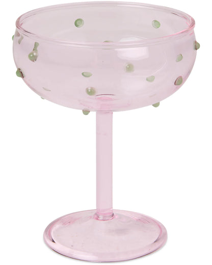 Kip & Co Mint Chip Champagne Glass, 2 Piece Set