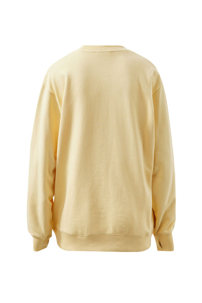 Ceres Life Isla Oversized Slouchy Crew, Butter
