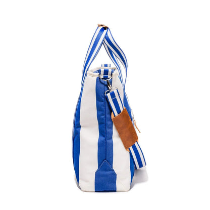 Business and Pleasure The Cooler Tote, Mediterranean Blue Stripe