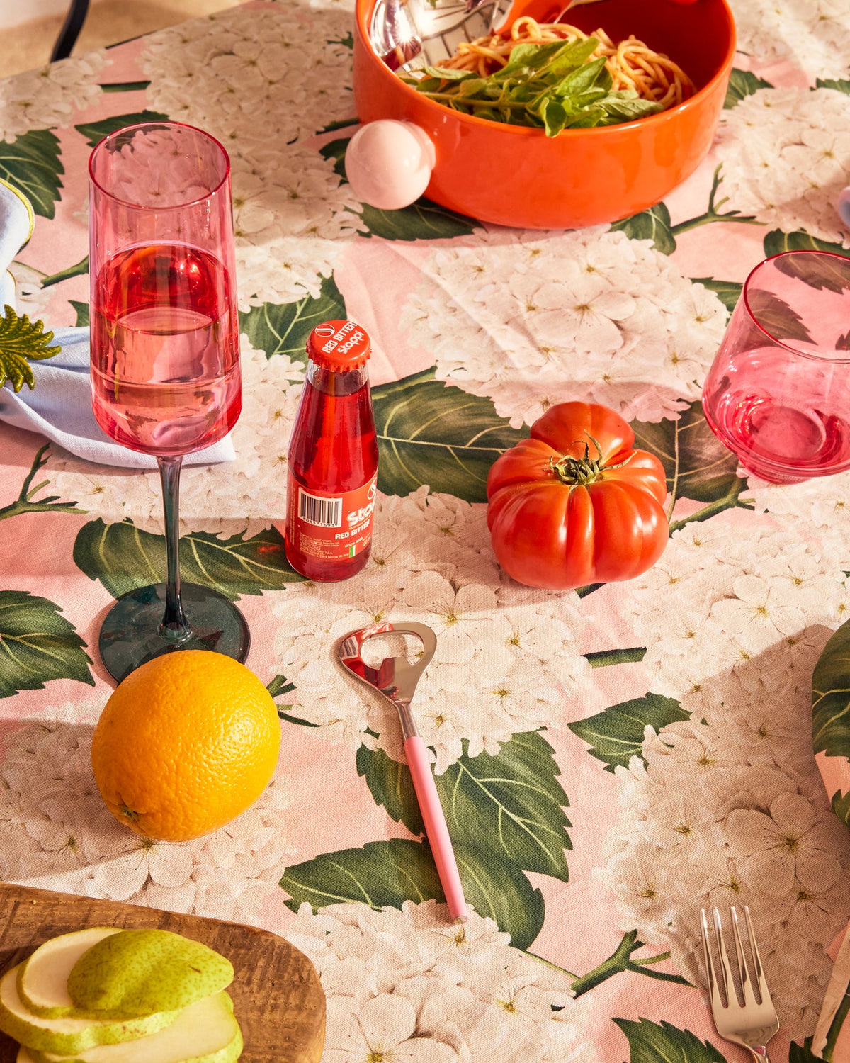 Kip & Co Champagne Glass, Isle Of Pink 2 Piece Set