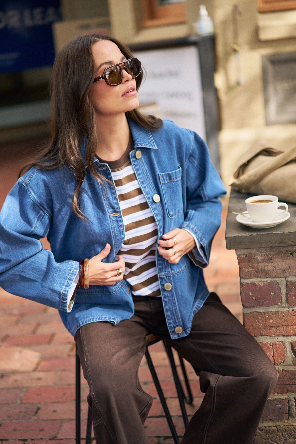 Ceres Life Ziggy Shacket, Fresh Indigo