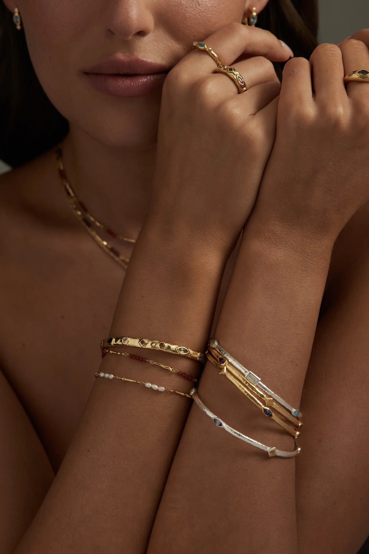 ToniMay Aphrodite Pearl Bracelet, Gold