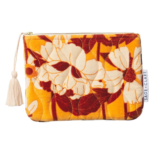 Sage & Clare Bernanda Velvet Pouch, Valencia