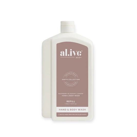 Al.ive Hand & Body Wash Refill, Rasberry Blossom & Juniper
