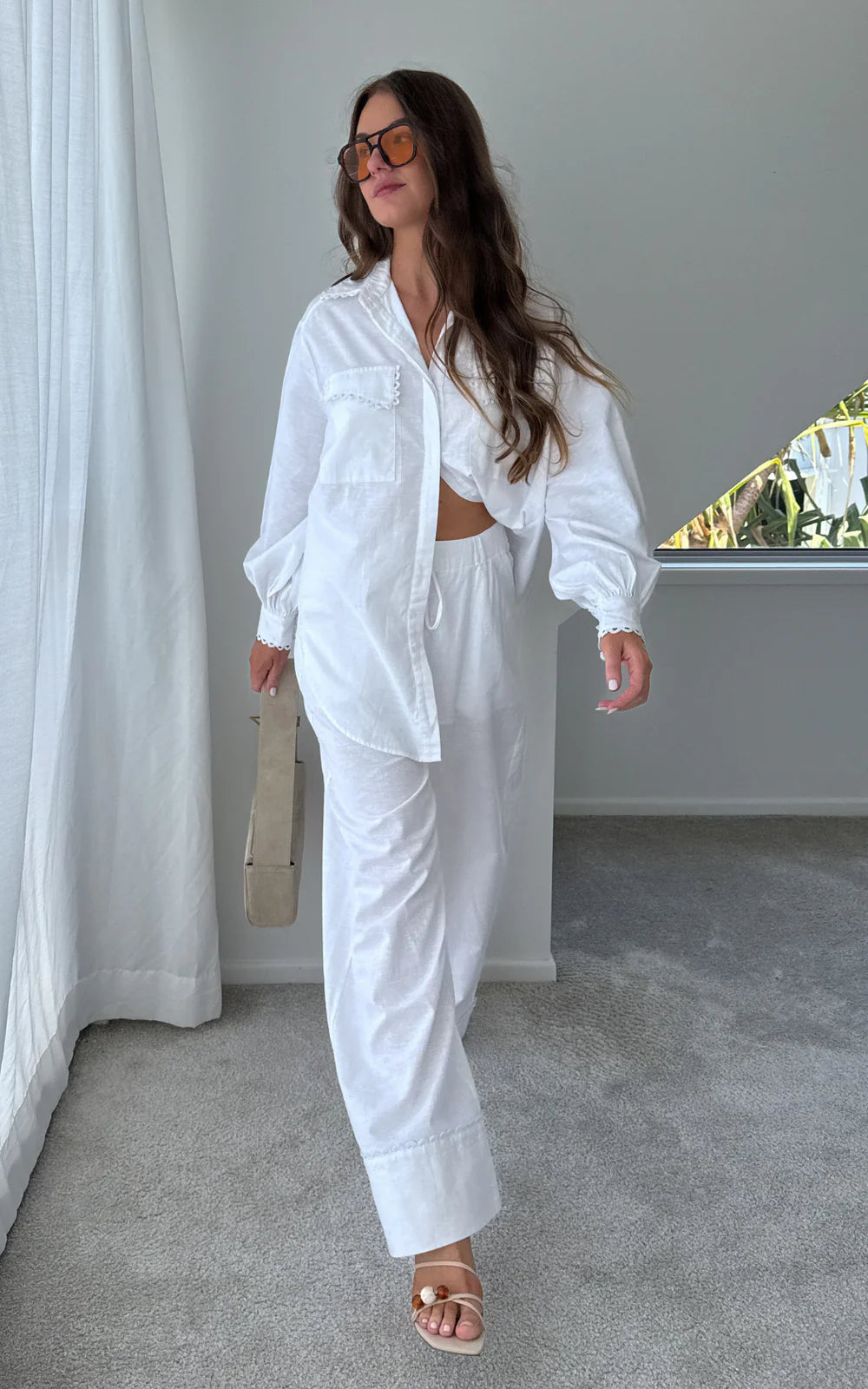 Kinney Laurel Shirt, Ivory