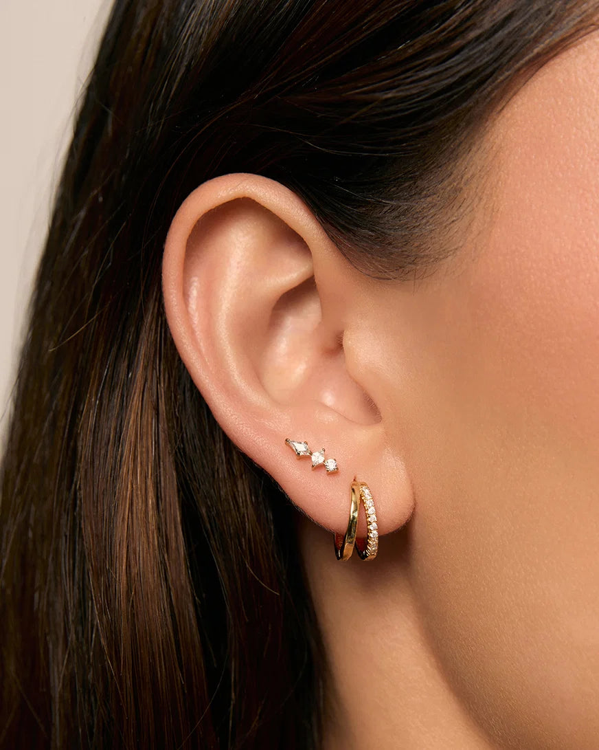 Arms Of Eve Ava Flat Back Earrings, Gold