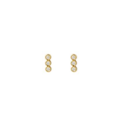 Arms Of Eve Caitlin Flat Back Earrings, Gold